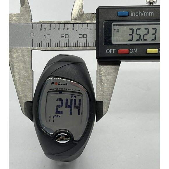 Polar FS3C Dark Gray Fitness Watch Wrist Heart Rate Monitor WR 50M Rubber Band - Picture 7 of 8